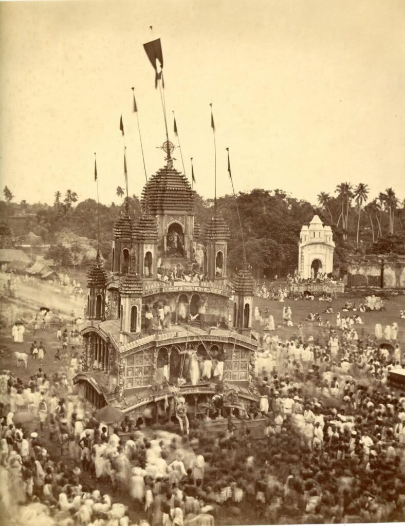 Rare Photograph of Wooden Chariot of Mahesh -Srirampur
